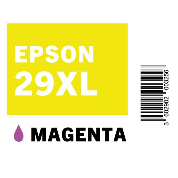PLANCHE ETIQUETTES EPSON 29XL MAGENTA