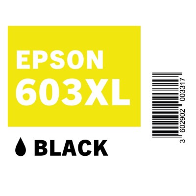 PLANCHE ETIQUETTES EPSON 603XL BLACK
