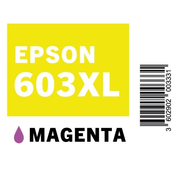 PLANCHE ETIQUETTES EPSON 603XL MAGENTA
