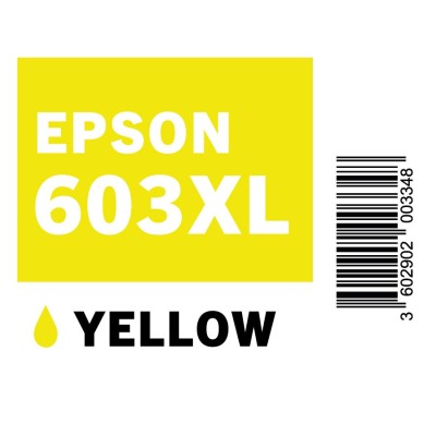 PLANCHE ETIQUETTES EPSON 603XL YELLOW