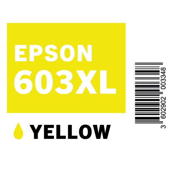PLANCHE ETIQUETTES EPSON 603XL YELLOW