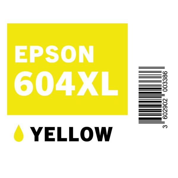 PLANCHE ETIQUETTES EPSON 604XL YELLOW