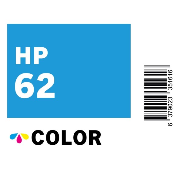 PLANCHE ETIQUETTES HP 62C